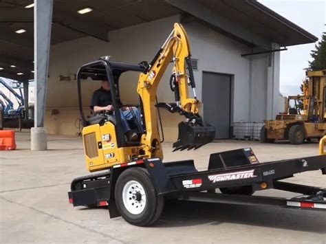 trailering a mini excavator|mini excavator trailer hitch.